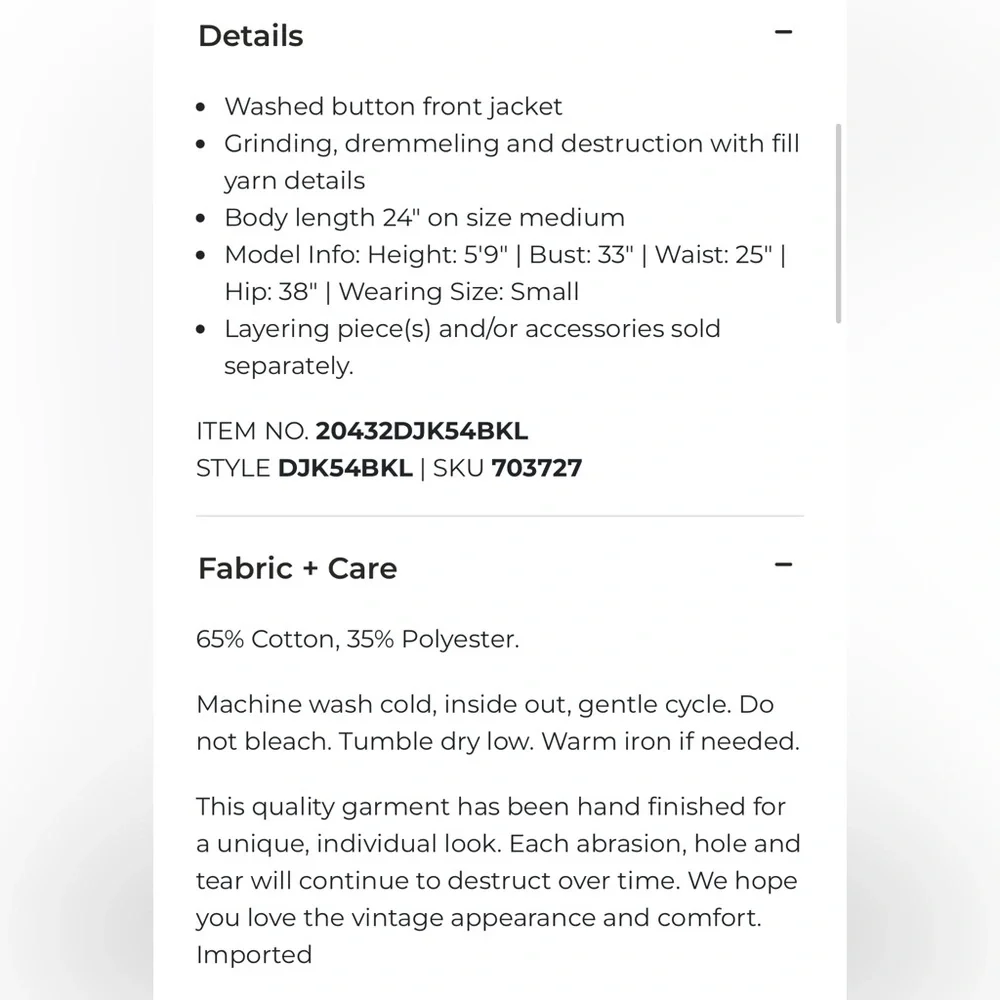 Distressed Denim Jacket - Picture 4 of 7